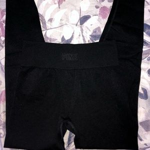 PINK Victoria’s Secret black tights